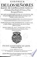 Crónica de los reyes de Castilla,Sancho el Deseado,Alonso VIII,Enrique I