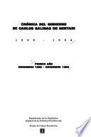 Crónica del gobierno de Carlos Salinas de Gortari, 1988-1994: Primer año, diciembre 1988-diciembre 1989