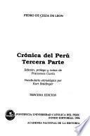 Crónica del Perú: pt. [Without special title] Edición, prólogo y notas de Francesca Cantù. Vocabulario etimológico por Kurt Baldinger