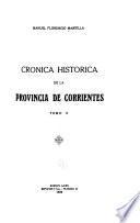 Cronica histórica de la provincia de Corrientes