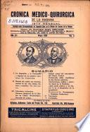 Cronica médico-quirúrgica de la Habana