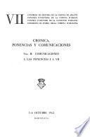 Crónica, ponencias y comunicaciones: Comunicaciones