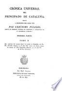 Cronica universal del principado de Cataluña