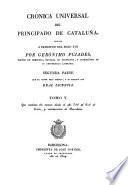 Cronica universal del principado de Cataluña