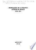 Cronología de la política exterior de México, 1970-1971