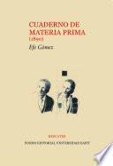 Cuaderno de materia prima, 1890