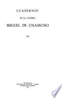 Cuadernos de la Cátedra Miguel de Unamuno