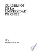 Cuadernos de la Universidad de Chile