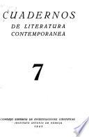 Cuadernos de literatura contemporánea