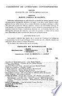 Cuadernos de literatura contemporánea