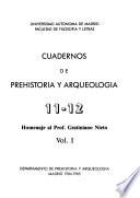 Cuadernos de prehistoria y arqueología