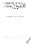 Cuadernos de trabajos de la Escuela Española de Historia y Arqueología en Roma