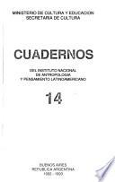 Cuadernos del Instituto Nacional de Antropología y Pensamiento Latinoamericano