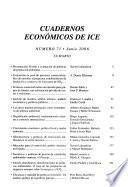 Cuadernos económicos de ICE.