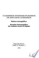 Cuadernos interdisciplinarios de estudios literarios