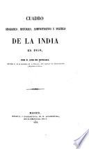 Cuadro geográfico, histórico, administrativo y político de la India en 1858