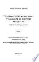 Cuarto Congreso Nacional y Regional de Historia Argentina