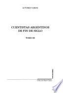 Cuentistas argentinos de fin de siglo