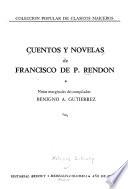 Cuentos y novelas de Francisco de P. Rendon