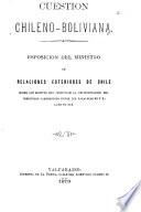Cuestión chileno-boliviana