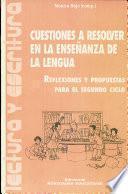 Cuestiones a resolver en la enseñanza de la lengua