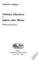 Cuestiones educativas y páginas sobre México
