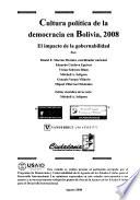 Cultura política de la democracia en Bolivia