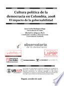 Cultura política de la democracia en Colombia, 2008