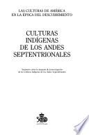 Culturas indígenas de los Andes Septentrionales