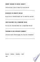Current Research in Social Security
