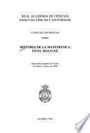 Curso de conferencias sobre historia de la matemática hasta el siglo XX