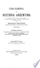Curso elemental de historia argentina: segundo curso
