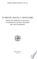 D. Miguel Maura y Montaner