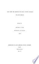 Data Banks and Archives for Social Science Research on Latin America