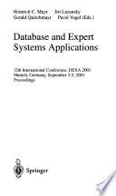 Database and Expert Systems Applications