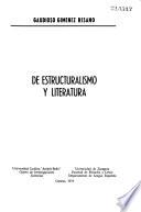 De estructuralismo y literatura
