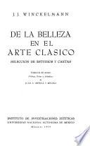 De la belleza en el arte clásico