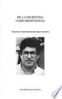 De la escritura como resistencia