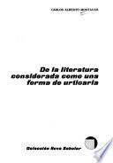 De la literatura considerada como una forma de urticaria