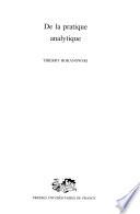 De la pratique analytique