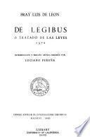 De legibus, ó, Tratado de las leyes, 1571