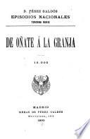De Oñate Á la Granja