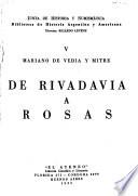 De Rivadavia a Rosas