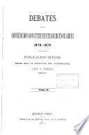 Debates de la Convencion constituyente de Buenos Aires, 1870-1873