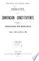 Debates de la Convención Constituyente
