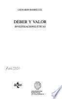Deber y valor