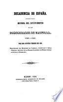 Decadencia de España. Primera parte: Historia del levantamiento de las Comunidades de Castilla, 1520-1521