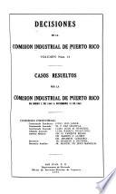 Decisiones de la Comisión Industrial de Puerto Rico