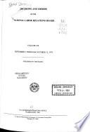 Decisions and Orders of the National Labor Relations Board