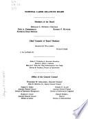 Decisions and Orders of the National Labor Relations Board